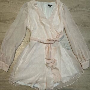 Express light pink romper